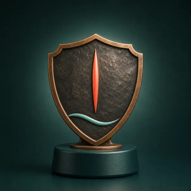 The First Stand trophy in the cabinet